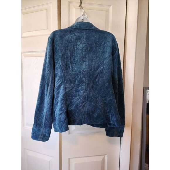 Chico's Blue Corduroy Jacket - Picture 3 of 7